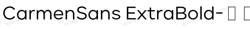 CarmenSans ExtraBold字体转换